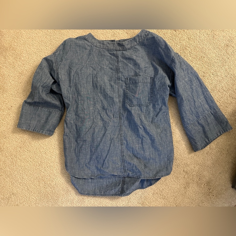 J.Crew Denim Blouse Top